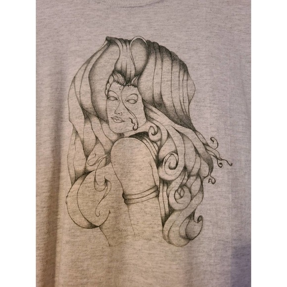 Graphic Art Men's Gray Crew Neck Short Sleeve T-Shirt Sz XL (VA1) - Picture 2 of 4